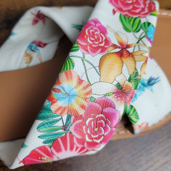 Johnny Was Andra Slide Sandals Sz8 - Picture 3 of 6